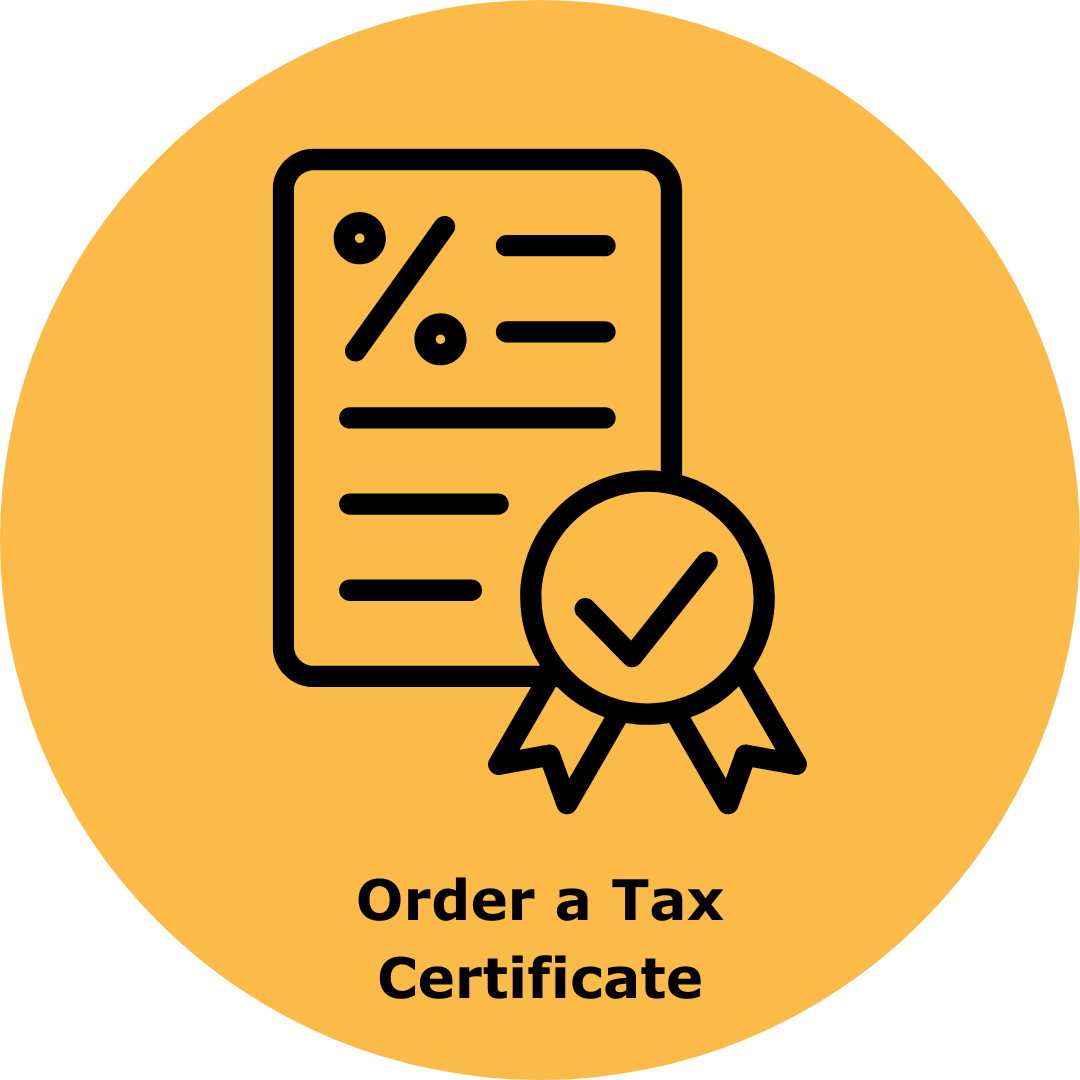 Order Tax Certificate